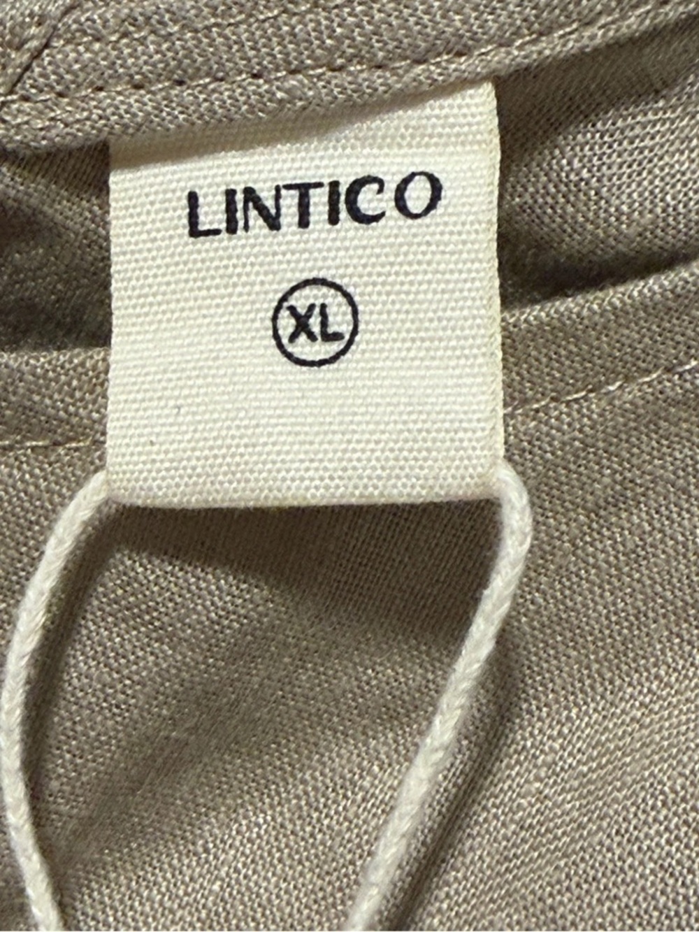 LINTICO 100% Linen Camisole Dress QEARL XL Beach Boho Coastal Minimalist Tan - Picture 13 of 15